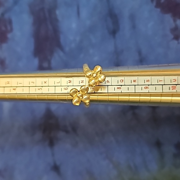 Sterling Silver | 925 | 4 Petaled | 2 flower Ring | Size 7 - Picture 12 of 12